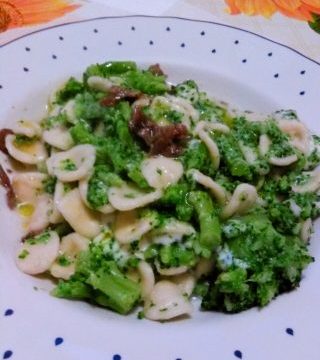 Pasta con broccoli, stracchino ed acciughe sott’olio | Nuova ricetta on-line