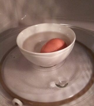 Nuova ricetta: Uovo sodo al microonde!!