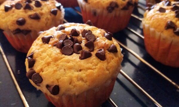 Nuova ricetta: Muffin al cocco con gocce di cioccolato e cuore morbido alla Nutella